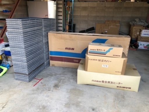 超美品、水稲用育苗器セット、組立簡単ボルトレス