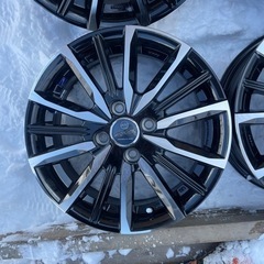 美品　ENKEI SMACK 15インチ　ブラック　シルバー