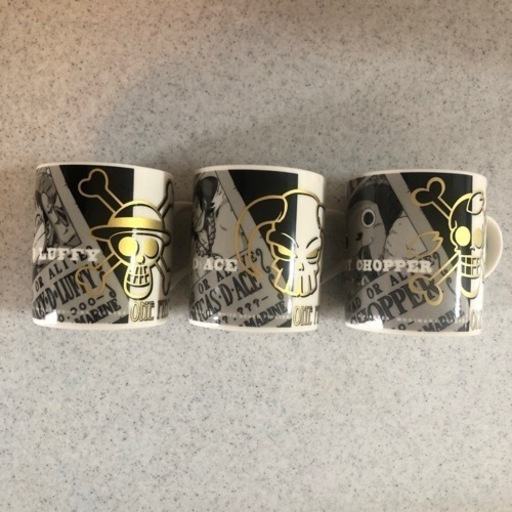 ワンピース マグカップ3個セット R 東海の生活雑貨の中古あげます 譲ります ジモティーで不用品の処分