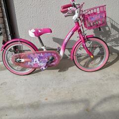 取引終了しました。    子供自転車/ミッキーイラスト/ ピンク...