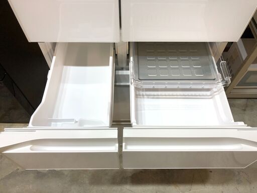 【動作保証あり】HITACHI 日立 2020年 R-KW57K 567L 6ドア冷凍冷蔵庫 ガラスドア【管理KRR372】 3