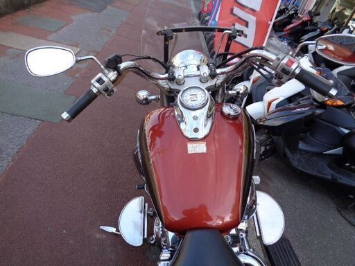 NO.4175 ドラッグスター４００クラシック (DRAGSTAR)　空冷４サイクルＶツインエンジン　オレンジ＆ブラウン　　☆彡