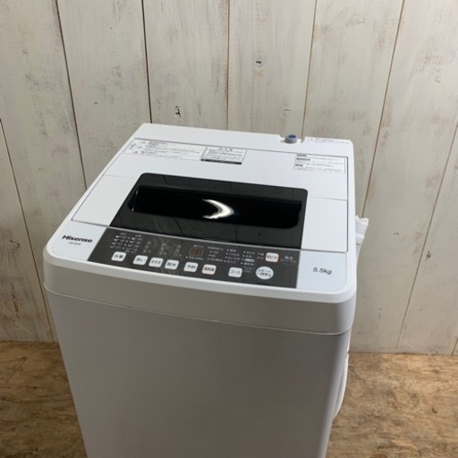 3/9 終 2019年 Hisense HW-E5502 全自動電気洗濯機 5.5Kg 菊倉KB