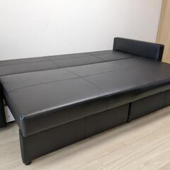 IKEAフリーヘーテン FRIHETEN 合皮・黒