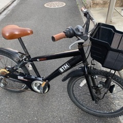 決まりました子供自転車22インチ黒BMXタイプキッズミニサイクル...