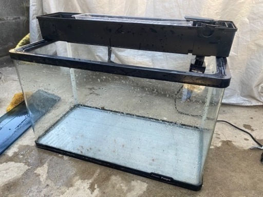 60cm曲げガラス水槽と濾過器 ぱぱる 入間市のその他の中古あげます 譲ります ジモティーで不用品の処分