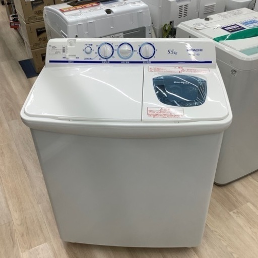 ＊６ヶ月保証　HITACHI 2層式洗濯機