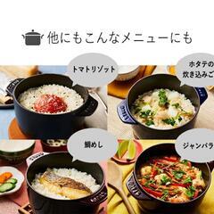 【未使用】staub ストウブ 「 ラ ココット de GOHAN チェリー S 12cm 」