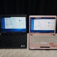 デル+東芝　ノートパソコン　オフィス2016