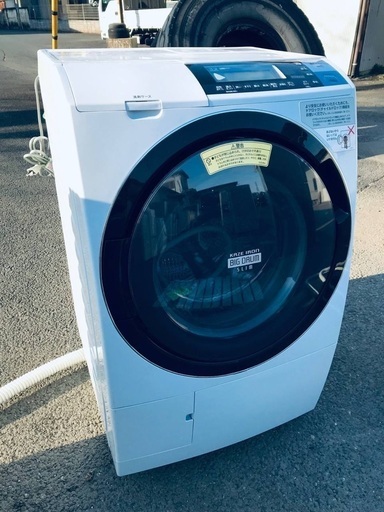 ♦️EJ2052番 HITACHI ドラム式電気洗濯乾燥機 【2016年製】
