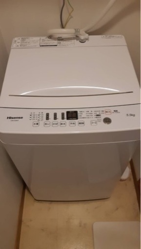 （美品）ハイセンス　洗濯機　2020年式　hw-e5503