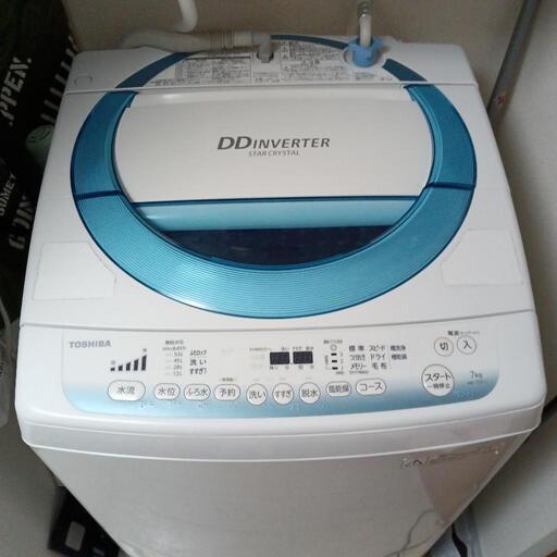 東芝 DDインバーター スタークリスタル 縦型洗濯機 AW-7D2(L) 7kg