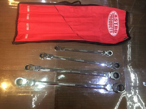 アストロプロダクツ　ロングダブルフレックスギアレンチセット　中古品