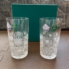 グラス  ２つセット  Maia  ボヘミアグラス