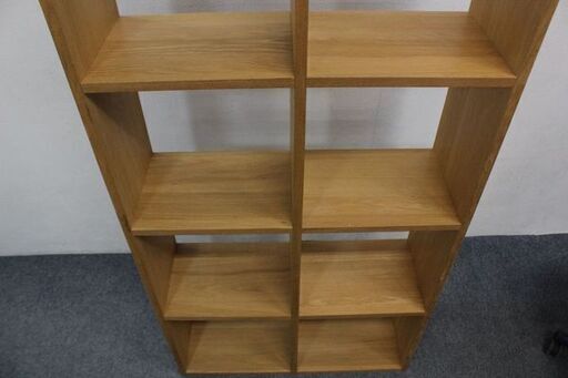 無印良品 スタッキングシェルフセット・3段×2列・オーク材 幅82×奥行