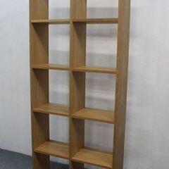無印良品 スタッキングシェルフセット・3段×2列・オーク材 幅82×奥行