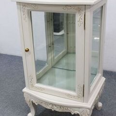 アンティーク調 猫脚 ガラスキャビネット エレガント コレクション