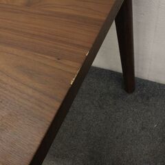 筑波産商 デニッシュ/トルタ 幅135cm ダイニングセット ベンチ 椅子2脚 ファミリー向け ウォールナット   中古家具 店頭引取歓迎 R5332)