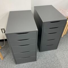 IKEA　ALEX_5段引き出し8台　+　クリムペン_4段引き出...