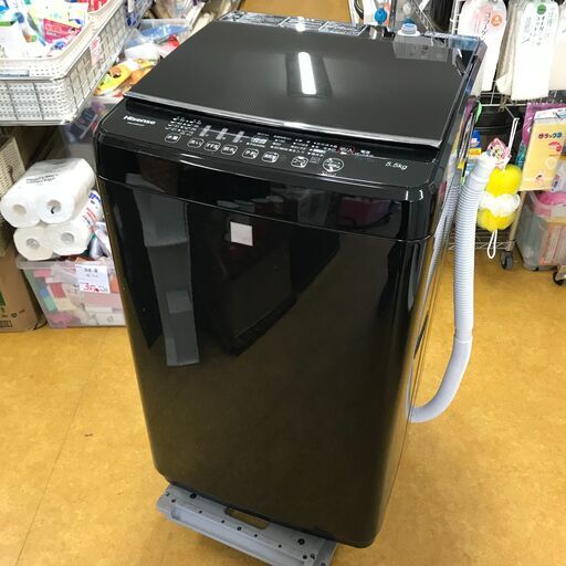 ハイセンス 洗濯機 5.5kg マットブラック HW-G55E4KK