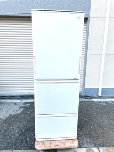 2016年製SHARP 3ドア どっちもドア　ノンフロン冷凍冷蔵庫 SJ-PW35B-C