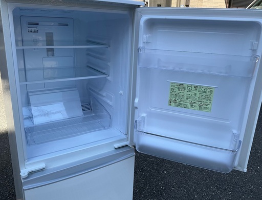 RKGRE-676】特価！シャープ/137L 2ドア冷凍冷蔵庫/SJ-14E7-KW/中古品
