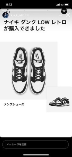 NIKE DUNK パンダ