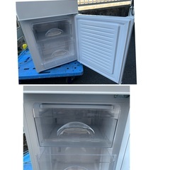 ￥11000(税込) Nitori ニトリ 2ドア冷凍冷蔵庫　NTR−106 (2019年製) (3ー04)