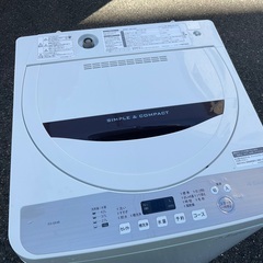 【RKGSE-699】特価！シャープ/SHARP/4.5kg/全自動洗濯機/ES-GE4B-C/中古/2018年製/当社より近隣地域無料配達
