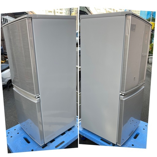 13200(税込) SHARP シャープ 冷凍冷蔵庫 SJ−D14E−W 2019年製 (3ー07)