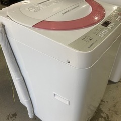 SHARP 6.0kg 全自動洗濯機 ES-GE60R-P 2016年製