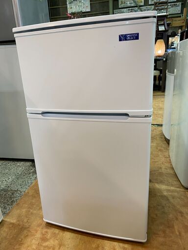 【愛品館市原店】ヤマダ電機 2019年製 90L 2ドア冷蔵庫 YRZ-C09G1【愛市IR】