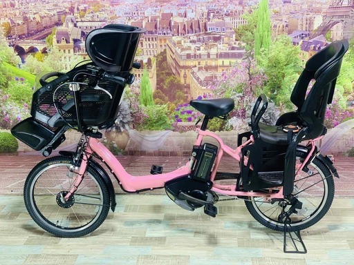 3476電動自転車ヤマハキッス超高性能モデル２０インチ ピンク