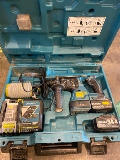【中古】makita 24mm 充電式 ハンマドリル HR244DRTX 18V