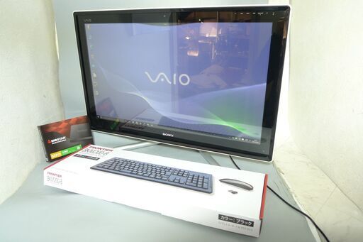 新品SSD-512GB テレビ機能 タッチ可 一体型パソコン 24型 SONY VPCL219FJ 中古美品 Core i7 8GB BD 無線 Bluetooth Windows10 Office