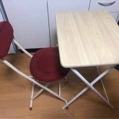 【売約済】テーブル（YAMAZEN:YST-504OH）&椅子