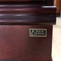 INT-001【FURNITURE フジミ】渡部木工 アンティーク 書棚 マーチス 飾り棚 食器棚 良品 
