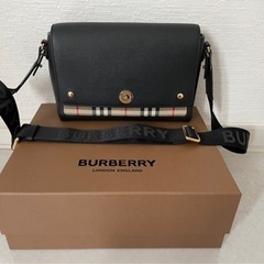 レザー&ヴィンテージチェック　ノートクロスボディバッグ