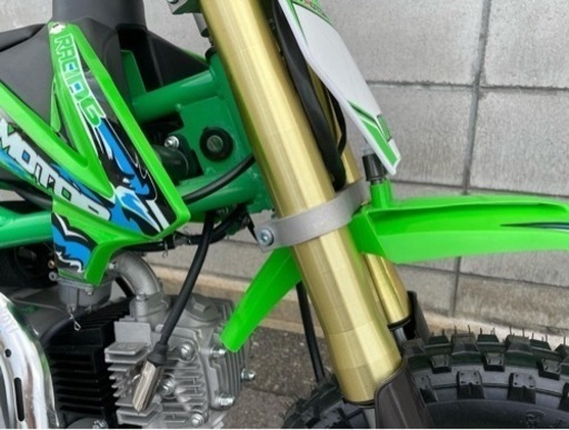 【新車】キッズモトクロス 110cc オートマチックエンジン グリーン ポケバイ PW50 - バイク