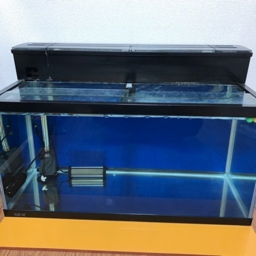 アクアリウム　ガラス水槽　90cm 濾過層