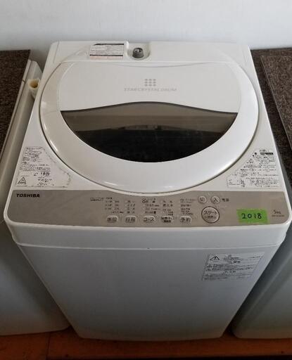 取引中リ☆東芝全自動洗濯機5kg2018年製　aw☆