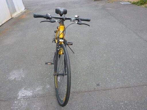 ハマー クロスバイク イエロー ディープリム 防犯登録込み 点検整備済