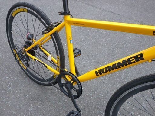 ハマー ディープリム仕様 クロスバイク 黄色
