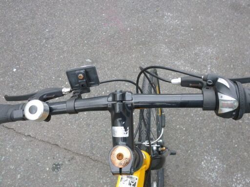 ハマー クロスバイク イエロー ディープリム 防犯登録込み 点検整備済