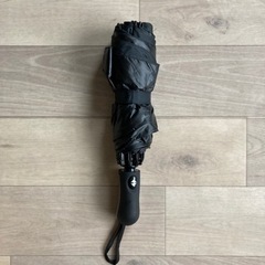【無料】折り畳み傘 ワンタッチ 晴雨兼用 ほぼ新品 黒 ブラック