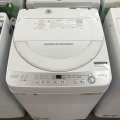 洗濯機 シャープ ES-GE6B-W 2018年製 6.0kg