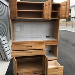 最終値下げ⭐︎unico  HUTTE(SV) ヒュッテ　上下分割式キッチンボード　120cm幅