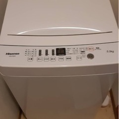 （美品）hisens ハイセンス　洗濯機　2020年式　hw-e...