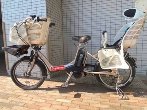 子ども乗せ電動自転車　3人乗り