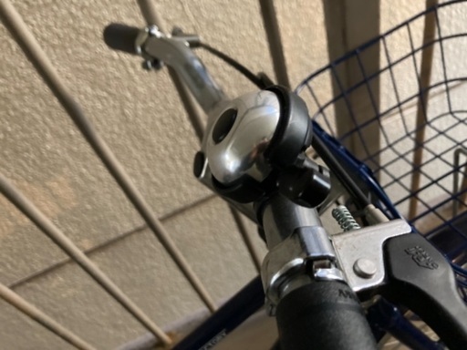 買ったばかり。125センチくらいのコ用自転車